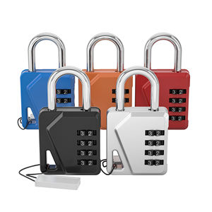 4桁の亜鉛合金パスワード南京錠ジムキャビネットロックホームコンビネーションハングタグ付き南京錠 - Product Image 1