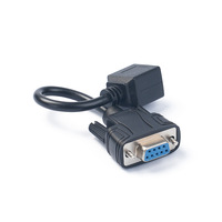 DB9 9Pin RS232 Mâle Femelle à RJ45 Femelle Port Ethernets CAT5/6 Coupleurs Extenders Adaptateur Connecter Câble 15cm