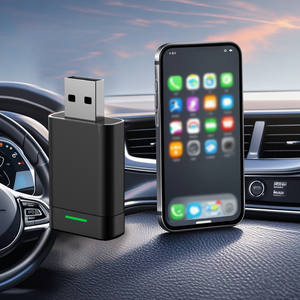 Trolinktek TAB08อะแดปเตอร์ CarPlay ไร้สาย2-in-1พร้อม WiFi4และ5.2บลูทูธสำหรับ iOS 10 +/<span class=keywords><strong>iPhone</strong></span> 6 +/Android <span class=keywords><strong>11</strong></span> +/กล่อง <span class=keywords><strong>Apple</strong></span> Ai - Product Image 1