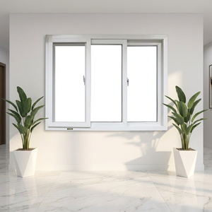 <span class=keywords><strong>Ventana</strong></span> Corredera de Vinilo Reforzado con Acero de Alta Resistencia AOSTTER, Doble Acristalamiento Esmerilado para Baño, Uso Privado - Product Image 1