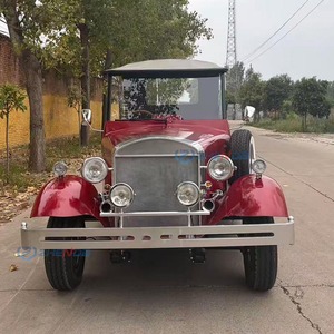 Auto Clásico Rojo Personalizado con Capota Negra, Vehículo de Turismo Elegante de Alto Rendimiento, Legal para Circular en la Calle, con Nueva Energía - Product Image 3