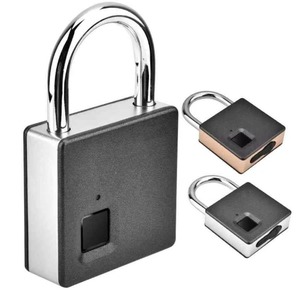 Serrure de porte intelligente en métal, cadenas biométrique à empreintes digitales, en acier inoxydable, portable, pour l'extérieur, anti-poussière, étanche - Product Image 4