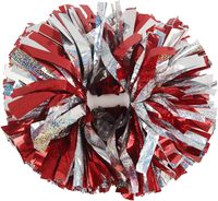 Usine En Gros Cheerleading Pompons Métallique Cheer Filles Enfants Adulte Danse Formation Milieu Bâton Poignée pour Esprit De Sport D'équipe
