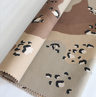 US Six-Color Desert Chocolate Camouflage 50% Nylon 50% Coton Imperméable Imprimé Ripstop Tissu Résistant À La Déchirure Tactique Vêtements
