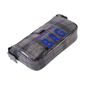 Custom Black Hanging Toiletry Bag for Men with Detachable Mesh Pouch Durable Dopp Kit Polyester Cosmetic Vanity Case wash bags - Product Image 4