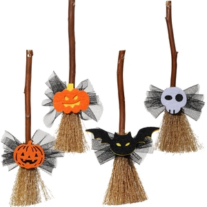 Mini Escoba de Bruja para Decoración de Halloween, Accesorios de 15 cm - Product Image 5