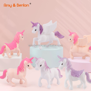 Conjunto de figuras de unicornios coleccionables, juguetes de plástico para pastel, fiesta de cumpleaños, Baby Shower, fiesta de navidad - Product Image 2