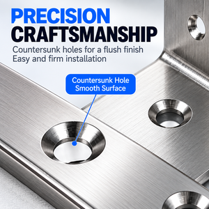 Modern <b>Stainless</b> <b>Steel</b> 90 Degree Right <b>Angle</b> <b>Bracket</b> Connector for Wood Shelves Furniture Cabinets Easy Assembly Multiple - Product Image 2