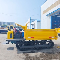 1,8-Tonnen Diesel 4x4 Mini-Truck für Landwirtschaft und Garten mit Raupenantrieb, Rechtslenkung, Neues Automatikgetriebe, Selbstladender Hydraulischer Kipper