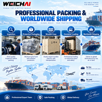 Moteur marin Weichai WD10C240-15 240 CV, 6 cylindres, turbocompressé, diesel, pour bateau de pêche moyen, bateau de travail de transport de marchandises