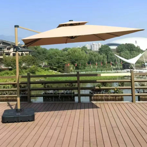 Fabrika fiyat büyük dikdörtgen veranda şemsiye açık bahçe konsol roma şemsiye yüksek kaliteli taban dahil - Product Image 2