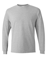 Camiseta Casual de Manga Larga para Hombre, Cuello Redondo, Algodón, Tela Suave y Transpirable, Color Sólido, para Uso Diario y Deportes al Aire Libre