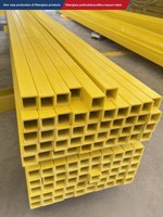 Perfil de Pultrusión de Plástico Reforzado con Fibra de Vidrio, Tubo Cuadrado Personalizado, Acero Angular, Viga en I, Correa Japonesa, Perfil de Pultrusión Manual para Construcción