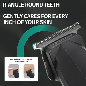 เครื่องตัดผม KEMEI รุ่น Km-1817 แบตเตอรี่ 1200mAh ความเร็ว 8000 รอบต่อนาที หน้าจอ LCD ใบมีดเหล็ก สำหรับผู้ชาย สองสี ทรงพลัง ไร้สาย ผลิตโดยผู้ผลิตเครื่องตัดผม - Product Image 4