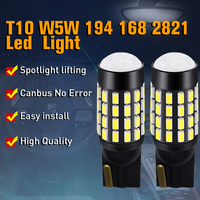 T10 3014 54 SMD Led W5W Canbus Ampoule 194 168 3014 Puce Blanc BA9S T4W 12-24V Auto Lampe pour Voiture Intérieur Lecture et Parking Lumière
