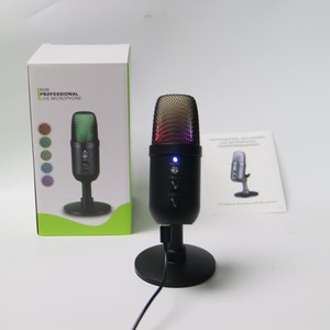 Micrófono de <span class=keywords><strong>PC</strong></span> de Podcast de transmisión USB profesional, micrófono de condensador YouTube cardioide de estudio para grabar, Red de canto en vivo - Product Image 4