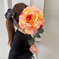 Roses artificielles en soie, extra-larges, rouges, pour la prospérité et la bonne fortune, décoration de mariage et de fêtes, pour l'exportation transfrontalière