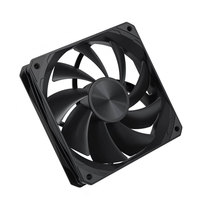 Ventilateur de boîtier PC Cougar F25 120 mm noir 9 pales, haut débit d'air, refroidissement silencieux pour châssis d'ordinateur, radiateur de bureau