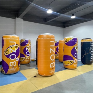 Modelo de Lata Inflable Gigante Personalizada de 2 m <span class=keywords><strong>con</strong></span> Luz LED, Botella de <span class=keywords><strong>Bebidas</strong></span> Inflable, Globo de PVC Hermético para Promoción de Ventas - Product Image 4