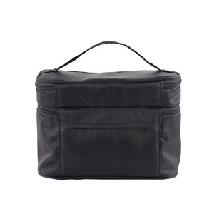 On Demand Printing Large Capacity PU Leather Double-layer Multifunctional Storage <b>Bag</b> Portable Zipper Closure Customized <b>Bag</b> - Product Image 4