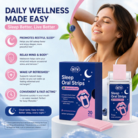 OKTW Stock Film oral à dissolution rapide à la mélatonine et L-théanine pour le sommeil, favorisant l'endormissement rapide, la maintenue du sommeil et la réactivation quotidienne après le réveil