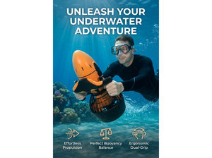 DELANHUWI Scooter Subacuático de 300W 500W, Scooter de Buceo Impermeable con Batería para Todos los Usuarios - Product Image 3