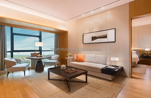 Venta Directa de Fábrica FoShan: Juego de Muebles Modernos para Dormitorio King de Hotel, Estructura de Cama de MDF con Acabado de Madera y Otomana, Personalizable y Económico - Product Image 5