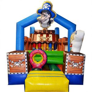 Pista de Obstáculos Inflable Náutica Pirata para Fiestas de Cumpleaños Infantiles, Juegos en el Patio Trasero, Carnavales, Festivales con Temática Marina, Winway PVC - Product Image 1