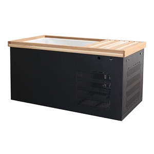 Bañera Portátil para Inmersión en Agua Fría, Estructura Ergonómica de Madera, Diseño Cuadrado con Tecnología Drop Stitch, Modelo WSC-B 1670x880x860mm, para Recuperación Muscular - Product Image 3