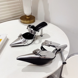 Nouvelle Collection Été 2024 : Escarpins Femme Baotou à Talon Fin, Motif Léopard et Boucle de Ceinture, Style Européen et Américain – Grande Vente ! - Product Image 5