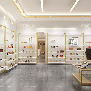 Estante de exhibición comercial de pared multicapa para zapatos de hombres y mujeres para tiendas de zapatos y salas de exposición - Product Image 4