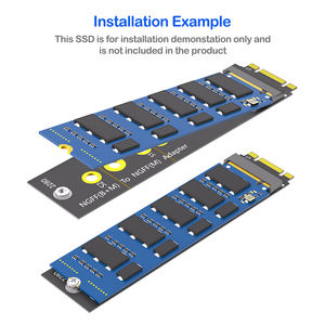 M.2 NVMe SSDアダプター PCI-Eバス対応 Key B+M ノートパソコン/デスクトップ対応 2242/2260/2280 タイプスイッチ PCB素材 在庫あり 3.5GB/s - Product Image 5