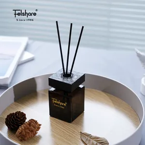 Kotak hadiah Hitam canggih desain terbaru terlaris 3.4 Oz(100ml) Diffuser penyegar udara mewah