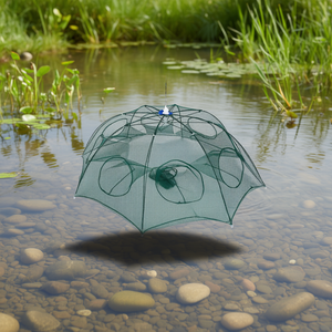 CJYJ241568301AZ Nasse pliable en filet pour la pêche, piège à crabes, crevettes, vairons, écrevisses et poissons, équipement d'aquaculture - Product Image 2
