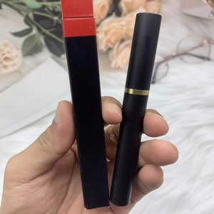 Cosmétiques de marque de luxe, rouge à lèvres noir magique longue durée, imperméable, tube en forme de baguette, couleur mate blanche, tendance et élégante - Product Image 2