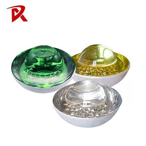 2025 राजमार्ग चिंतनशील बिल्ली की आंख वाली कांच की सड़क को रबर कटोरे के साथ स्टड ग्लास कर्बस्टोन रोड स्टड - Product Image 4