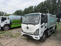 Camion compacteur de déchets municipaux 4x2 à système hydraulique silencieux avec élévateur de conteneurs à commande automatique