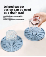 Sous-plats en silicone de qualité alimentaire résistants à la chaleur, antidérapants, ronds/carrés, 5 mm/3 mm, pour protéger les comptoirs et les tables de cuisine