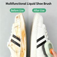 Brosse à chaussures en plastique multifonctionnelle pour le nettoyage hydraulique du linge liquide avec distributeur de savon Matériau PP