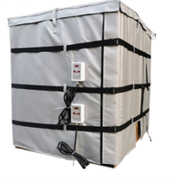 Chauffe-cuve IBC en gros d'usine, montage et démontage rapides, 0-150 ℃   Coussin chauffant réglable pour conteneur IBC pour liquides