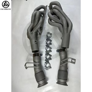 Collecteurs de tuyaux d'échappement CSZ pour <span class=keywords><strong>Audi</strong></span> <span class=keywords><strong>R8</strong></span>/<span class=keywords><strong>Lamborghini</strong></span> <span class=keywords><strong>Huracan</strong></span> V10 5.2L performance de course collecteurs de tubes longs revêtus de céramique - Product Image 3