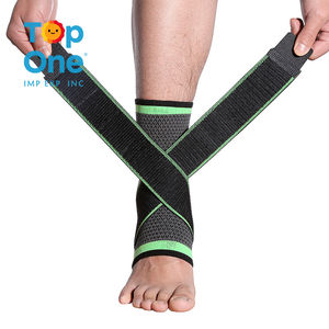 Top One manga de compresión para voleibol/baloncesto deporte presión tobillo soporte con caída de pie vendada - Product Image 6