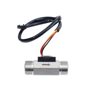 Cảm biến lưu lượng nước tuabin công nghiệp 60MM SUS304 DN15, 1-30L/phút, cảm biến Hall từ tính, ren ngoài G1/2, dùng cho máy uống nước - Product Image 1