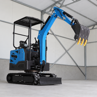 Mini-excavatrice compacte sur chenilles de haute qualité, fabrication chinoise, vente en gros, 2,5 tonnes, moteur puissant, forte puissance de creusement