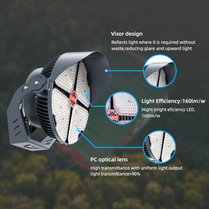 ไฟสปอร์ตไลท์ LED Mecree R580 IP67 กำลังไฟ 840W/1020W/1280W/1500W ประสิทธิภาพสูง CRI 90+ รับประกัน 5 ปี <span class=keywords><strong>โค</strong></span>รงสร้างอลูมิเนียมอัลลอยด์ เหมาะสำหรับสนามกีฬา - Product Image 1