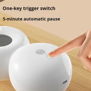 Juguete de Lujo Moderno para Gatos con Diseño de Dibujos Animados, Material ABS, Ejercicio, Autoentretenimiento, Alivio del Aburrimiento, Ventosa Automática con Pluma - Product Image 4