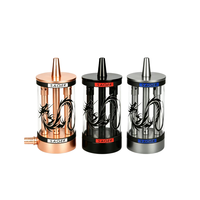 Kit Chicha Portable d'Extérieur Lyu, Design Givré Miroir, en Alliage d'Aluminium Durable, Écologique, Prise Japonaise, 1 Tuyau, Coffret Cadeau
