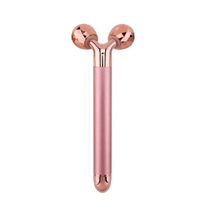 Rodillo de Masaje Facial Eléctrico Sónico 3D de Oro de 24K de Alta Calidad, Barra Eléctrica Vibratoria <span class=keywords><strong>para</strong></span> el Cuidado Facial, Estiramiento Facial y Reafirmación de la Piel - Product Image 3