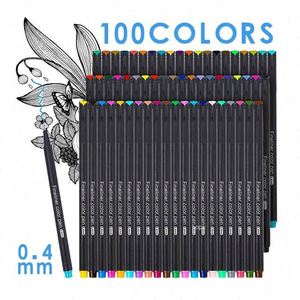 Juego de 24 Marcadores de Punta Fina de Plástico de 0.4 mm, Escritura Suave, No Borrables, para Dibujo Artístico, Pintura, Uso Estudiantil - Product Image 5