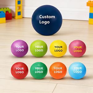 ของเล่นบีบคุณภาพสูงขายส่ง รับทำโลโก้ ลูกบอลบีบคลายเครียดเนื้อนุ่ม รูปทรงกลม ทำจากโฟม PU สำหรับใช้ในการส่งเสริมการขาย - Product Image 5